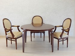 Art Deco kerek 4 személyes étkező - tárgyalóasztal. C - 29 Raktárról elérhető termék!