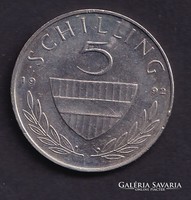 Ausztria 5 Schilling 1992