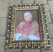 SZENT II.JÁNOS PÁL PÁPA KÉPE 47x37cm!!