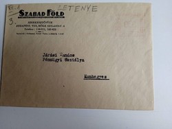 D203783 SZABAD FÖLD  Hetilap   Budapest  1950's  - levélboríték