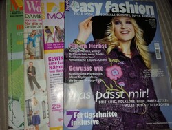 4 db Németnyelvű szabás, varrás, horgolás témájú magazinok