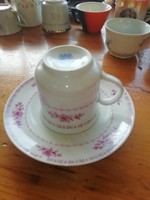 Porcelán kávés csésze + alj Alföldi