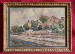 Csiky András (1894-1971): Utcarészlet.