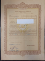 Régi Állami Biztosító kötvény 1967 (ÉB/2)