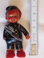 Kéményseprő figura gumi Biserka Zagreb 1960- retro szerencsehozó