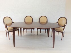 Art Deco 8 személyes ovális étkező - tárgyalóasztal. ( RC - 32 ) Raktárról elérhető termék!