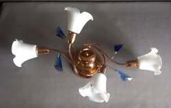 Muranoi kék kristályos  mennyezeti lámpa ALKUDHATÓ design