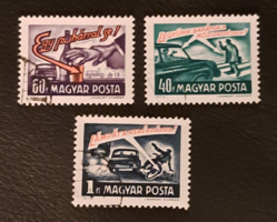 1973.  Balesetelhárítás bélyegsor  pecsételt (A/9/5)