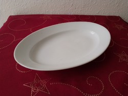 Antik régi ovális fehér porcelán sültes köretes halas desszertes tál kínáló 28,5x19 cm