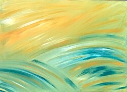 Harvest - 50cm x 70cm abstract kortárs kép