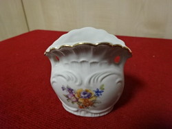 Német porcelán mini váza, magassága 6 cm. Emi