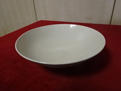 Porcelán mélytányér - IKEA - átmérője 19,5 cm, bézs színű. Emi