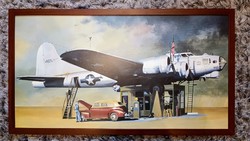 ART LaceyS Bomber Station plakát kasírozva keretezve 85x45cm