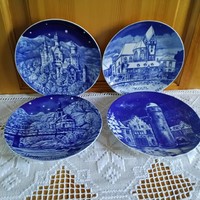 Porcelán gyönyörű képes tányérok...új.