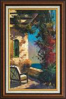 MEGHITTÉ TESZI AZ OTTHONUNK EGY SZEGLETÉT - Adilov Alim, Pihenő, 40x24 cm olaj-vászon