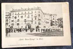 1898 ERZSÉBET KIRÁLYNÉ SISSI GENF HALDOKLÓ SZÁLLODAI SZOBÁJA MERÉNYLET HELYSZINE EREDETI FOTÓ LAP