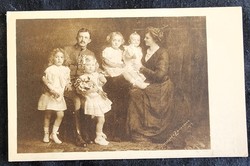 Cca. 1918 UTOLSÓ MAGYAR KIRÁLY IV. KÁROLY + KIRÁLYNÉ + OTTÓ TRÓNÖRÖKÖS + TESTVÉREK KORABELI FOTÓLAP