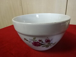 Kínai porcelán tál kaspó, átmérője 18,5 cm. Jókai.