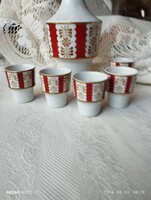 Kupica készlet hollóházi