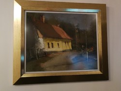 Pósa Ede  Kötcse.  Pasztell / karton, 50 x 40 cm.