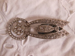 NYAKKENDŐCSIPESZ - RÉGI - KÖVEKKEL - 6,5 x 2 cm - VASTAG - OSZTRÁK - HIBÁTLAN
