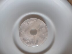 Rózsakvarc ékszer - fánk alakú medál (4,2 cm)