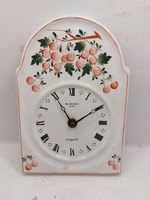Junghans konyhai falióra, vintage, porcelán, quartz,14x21cm-es. 8142