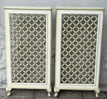 2 db Vintage shabby Provence apácarácsos radiátor takaró elem