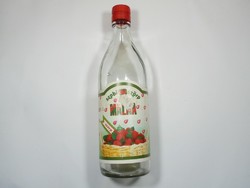 Régi retro üveg palack Szobi málna ízű szörp 0,5 l - 1990-es évek