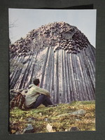 Képeslap,Somoskő, Bazaltömlés látkép,részlet, 1978-