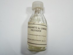 Retro üveg - Agrokémia Szövetkezet, Sellye - zsírtalanító és lemosó folyadék - 1980-as évekből