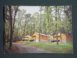 Postcard, Sikonda, Bungallótelep, camping view, detail, 1982-