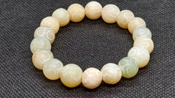 Női jade karkötő 10 mm-s gyöngyökből