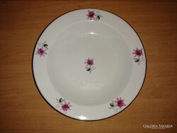 Alföldi porcelán lila virágmintás mélytányér leveses tányér - 23 cm (2p)