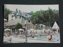 Postcard, Sikonda, spa, beach, pool view, detail, 1968-