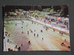 Postcard, Sikonda, spa, beach, pool view, detail, 1975-