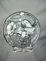 Real Lead Crystal Table Ornament, 'Taurus' Zodiac Sign