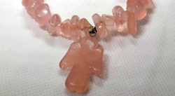 Rózsakvarc karkötő