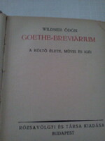 Könyv Goethe Breviárium
