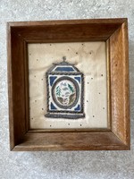 Vintage Patchwork Framed Small Artwork