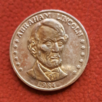 1984. USA Abraham Lincoln emlékérem, 185. évforduló sorozat, emlékérem