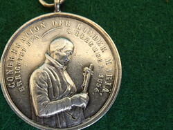 Antik Ezüst búcsújáró medál 1854. december 8.
