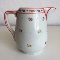 Apró színes virágos - virágmintás porcelán kiöntő - tejes - tejszínes kiöntő