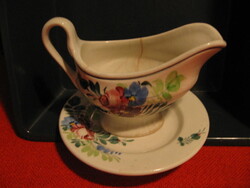 Antique Wilhelmsburg Alpenflora Sauce Jug and Cup