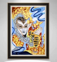 Álarc / Olajfestmény/ Modern / Pál Mónika Katalin