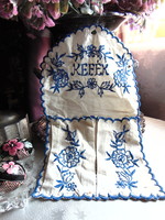 Antik kefetartó textil