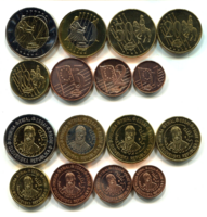 Euro mintakészlet Szlovákia 2003., átmérő: 22-35 mm, vastagság: 3 mm.