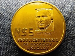 Uruguay José Artigas 5 Új Pezó 1975 So
