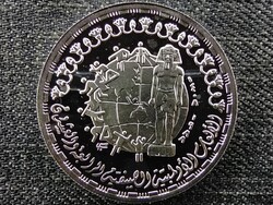 Egyiptom RITKA Nyári olimpia Szöul atléták .720 ezüst 5 Font 1988 PP
