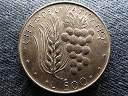 Vatikán VI. Pál szőlő .835 ezüst 500 líra 1975